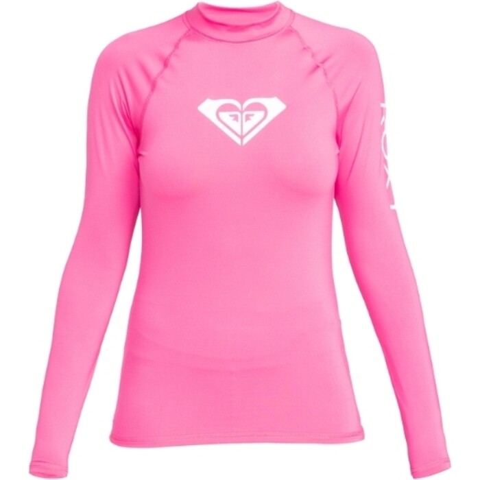 2024 Roxy Frauen Wholehearted Long Sleeve Lycra Weste ERJWR03547 - Shocking Pink